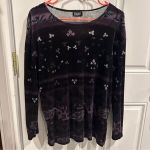 Diamond Supply Co. Dark Purple Long Sleeve Tee